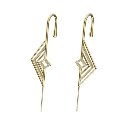 Ascension ear cuffs in gold, a pair