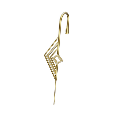 Ascension ear cuff in gold, right-ear version