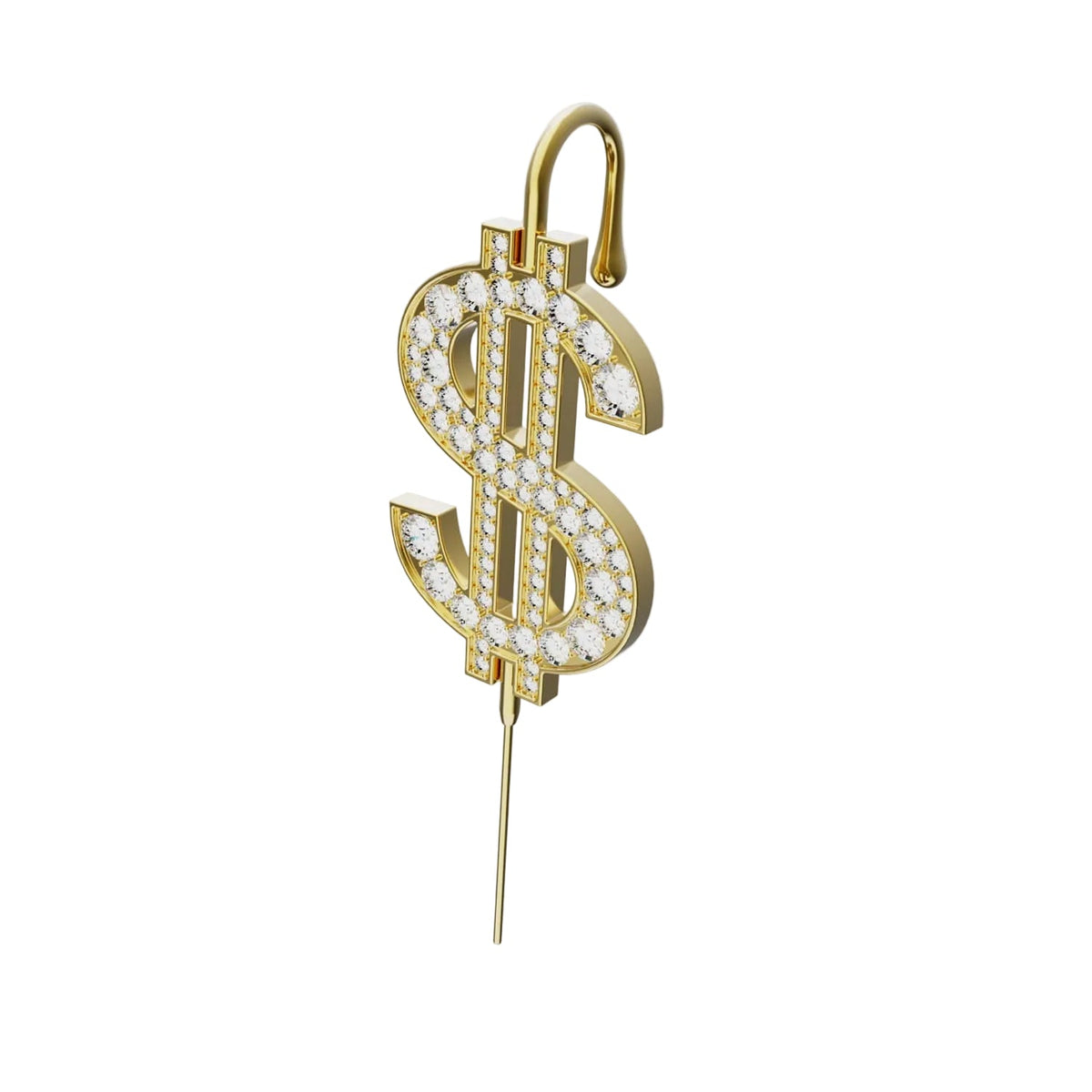 CA$H ear cuff in gold, single