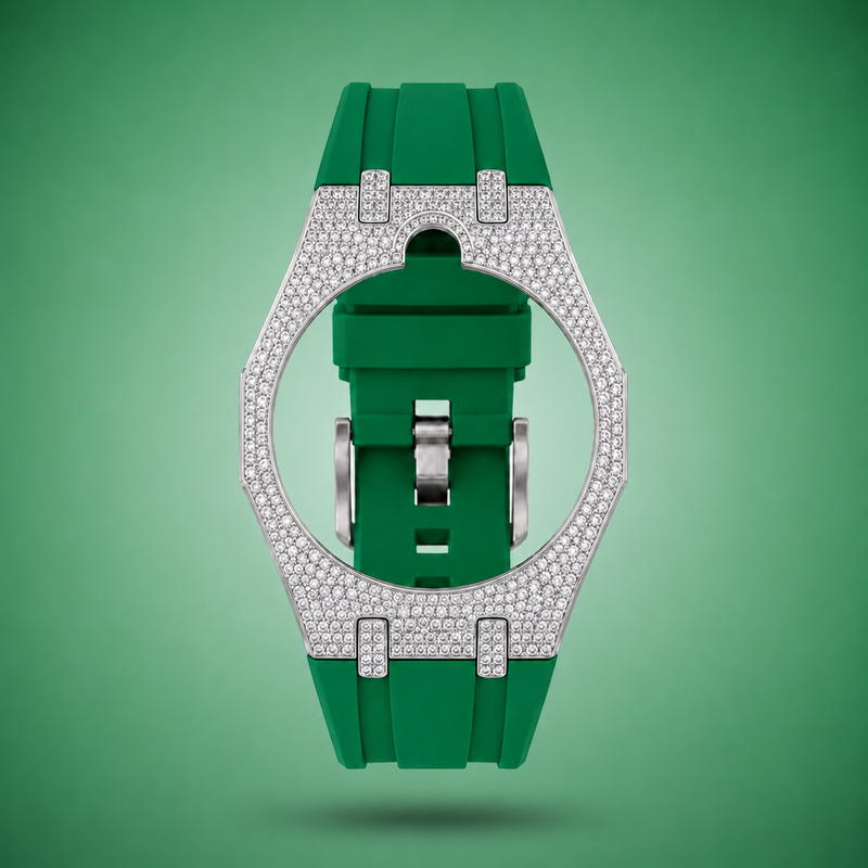 Royal Pop Strass Bracelet - GREEN EIGHT