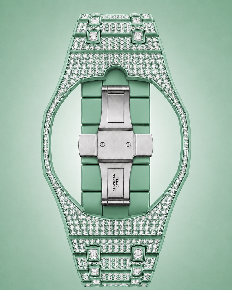 Royal Pop Ceramic Strass Bracelet - GREEN EIGHT