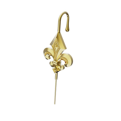 Fleur De Lys ear cuff in gold, single