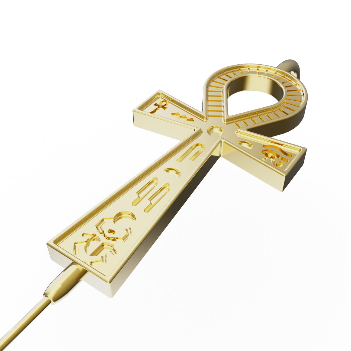 Ankh ear cuff, the hook that sits over the ear