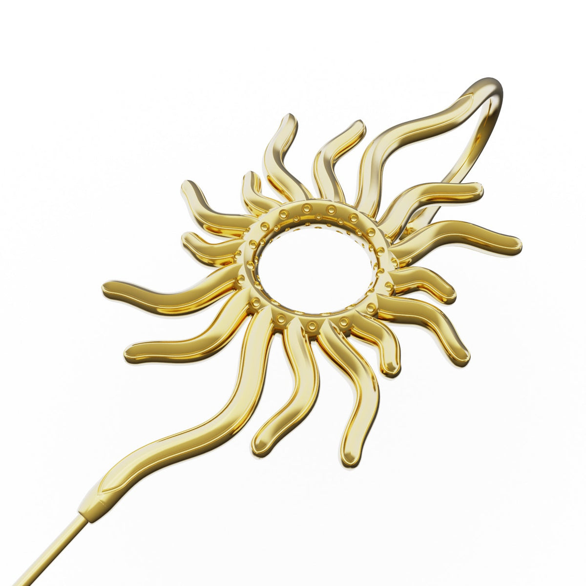 Sunfire ear cuff, the hook that sits over the ear