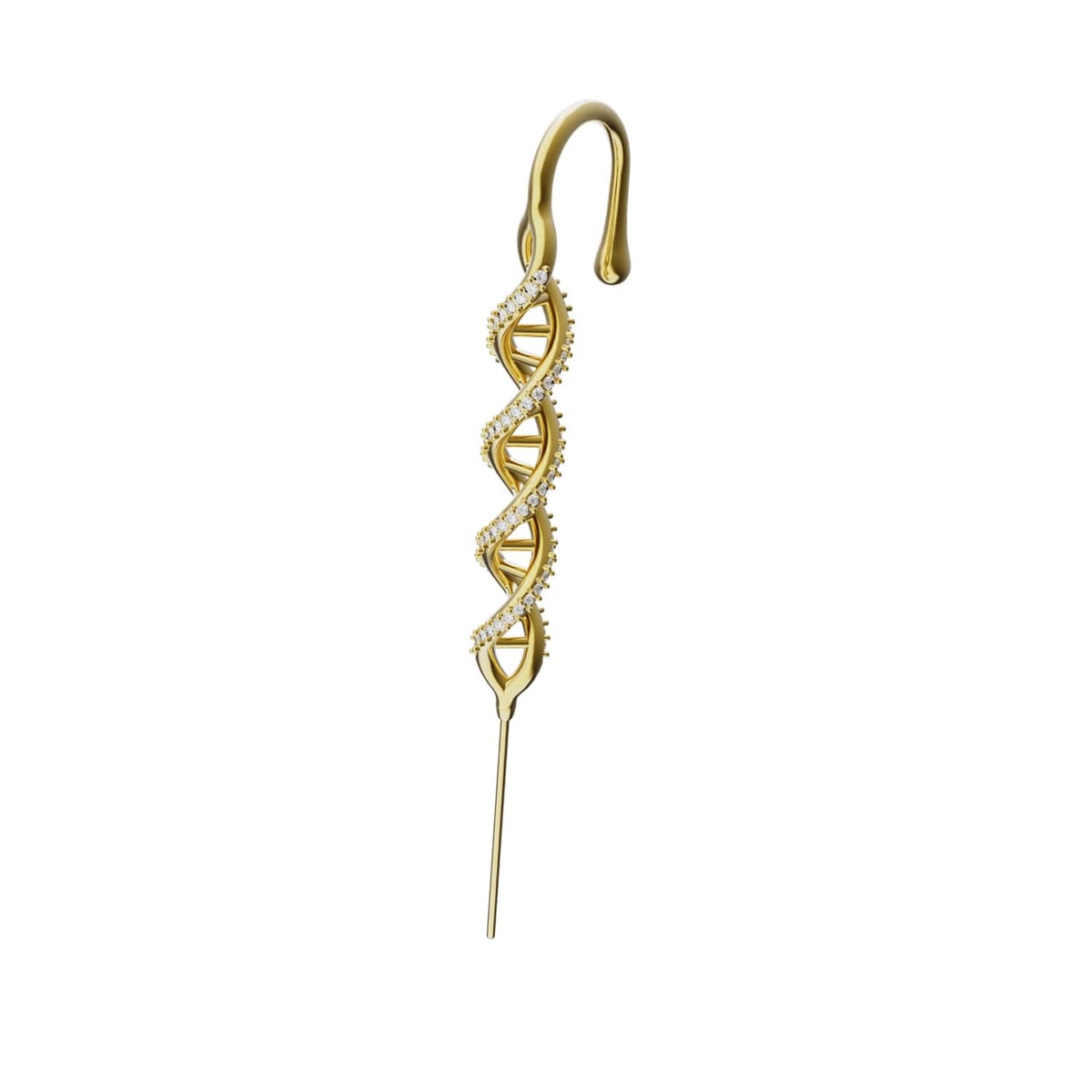 In My DNA ear cuff in gold, single