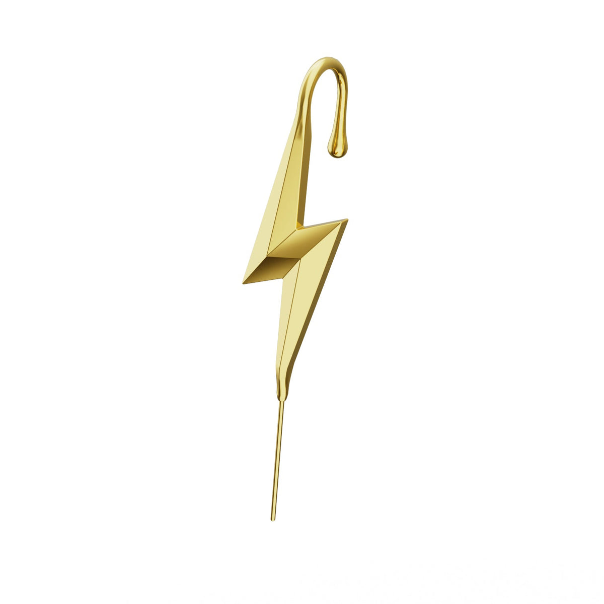 Lightning Bolt ear cuff, single