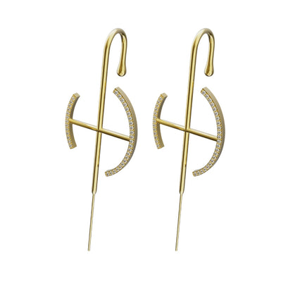 Elevate ear cuffs in gold, a pair