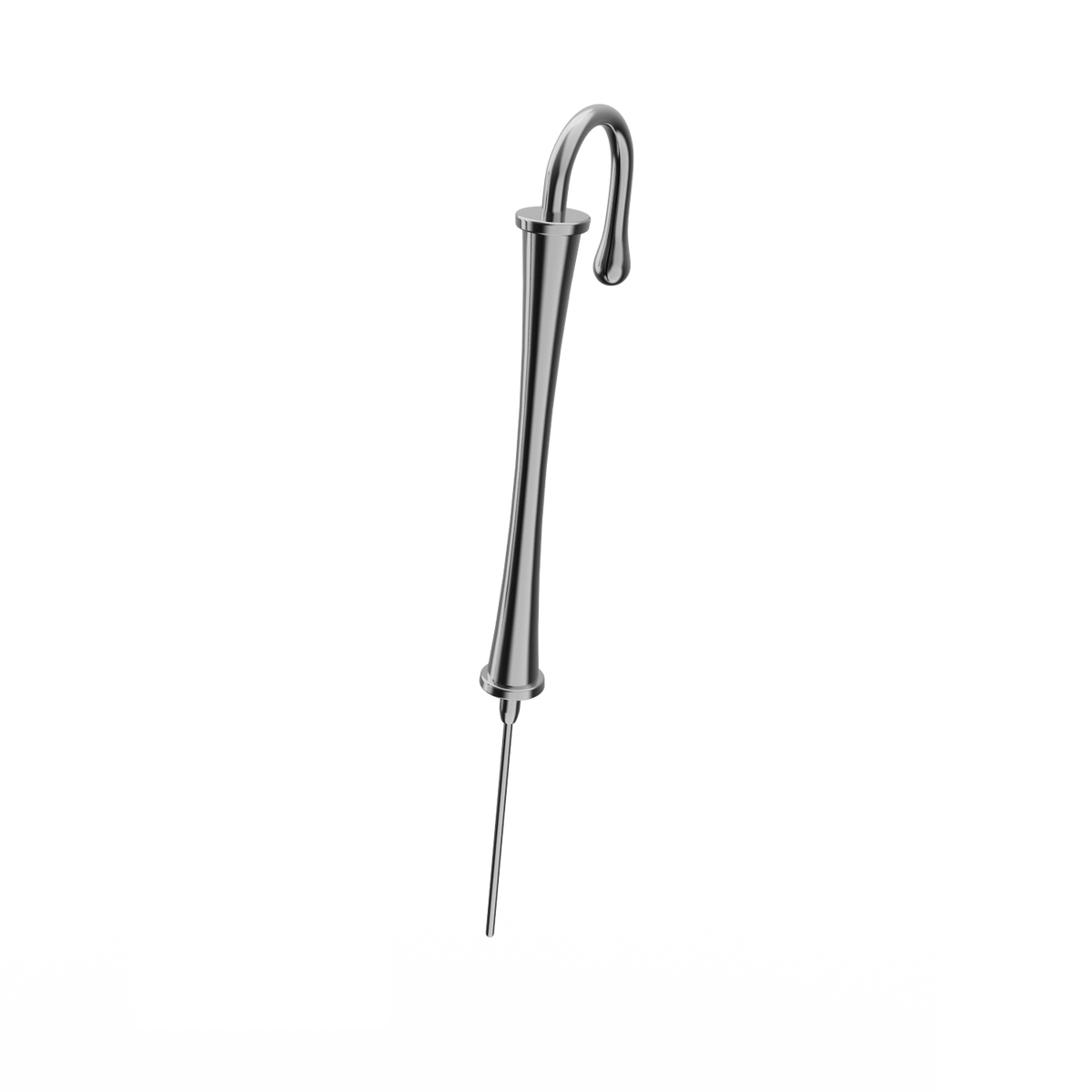Pillar of Fortitude ear cuff in black, single