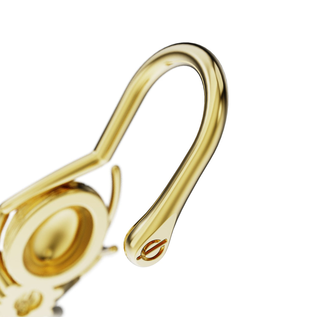 Arachnid Kiss ear cuff, close detail