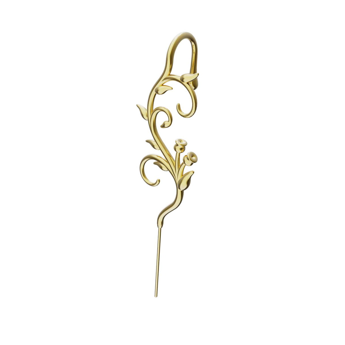 Enchanted Vine ear cuff in gold, single