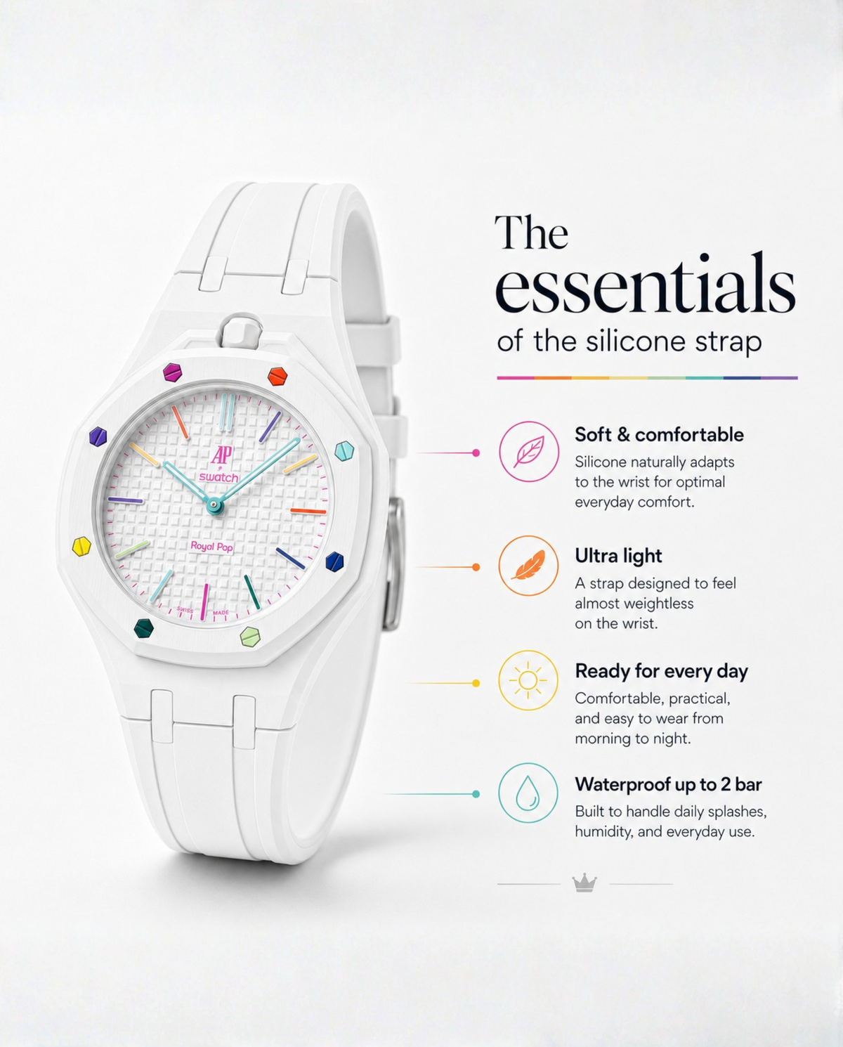 Royal Pop Silicone Bracelet - LAN BA | RIGHT version